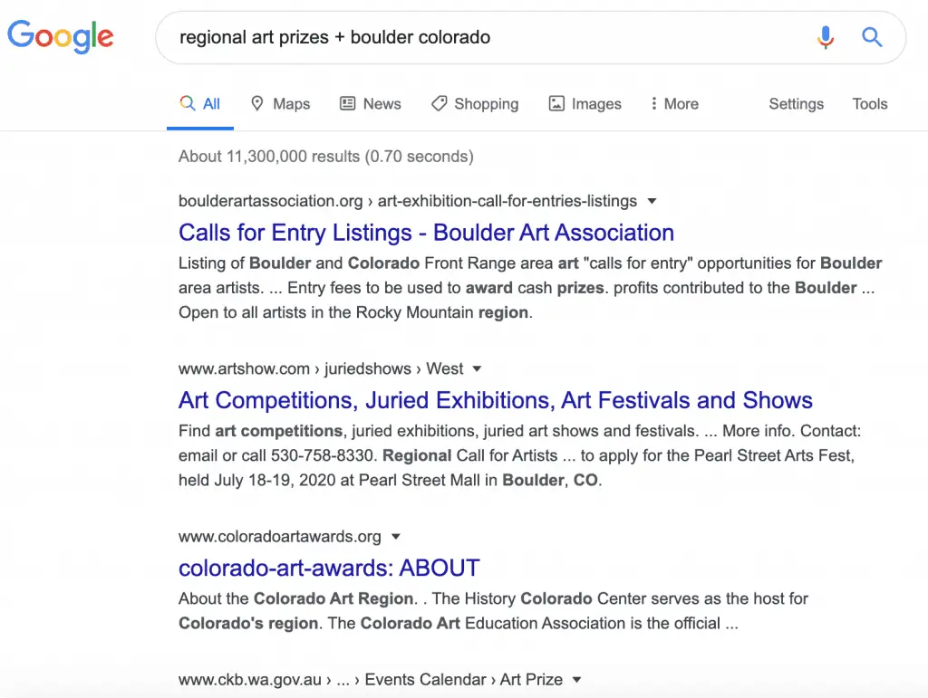 Art Prizes for Emerging Artists That You Can Actually Win! 7 Regional Art Prizes Google Search Boulder CO