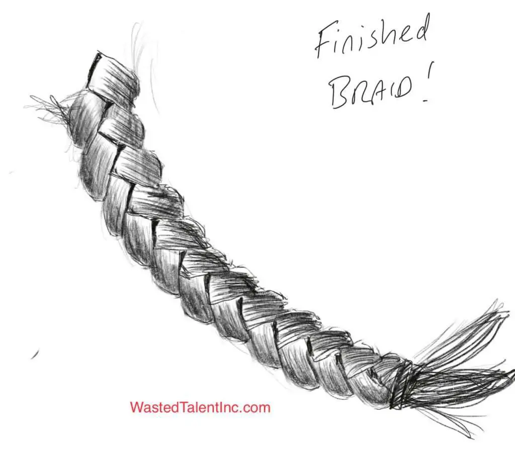 Learn how to draw braids on a girl step by step with pictures 33 How to Braid Hair 14 1024x910 2