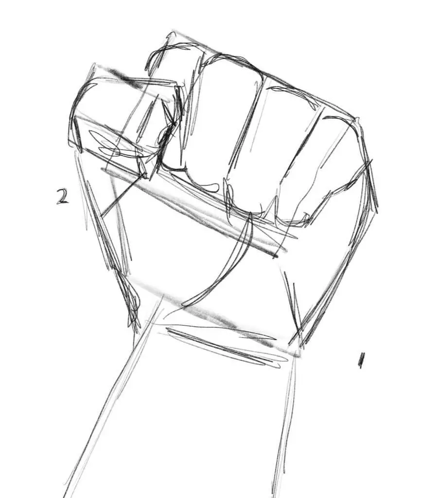 hand reference pg: fist 1 by Oxdarock on DeviantArt