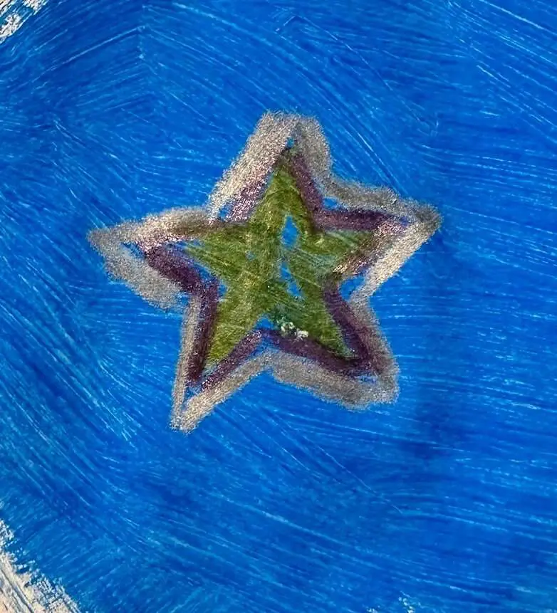 How To Use Colored Pencil Over Acrylic Paint For Effect 3 colored pencil over acrylic paint blue on paper