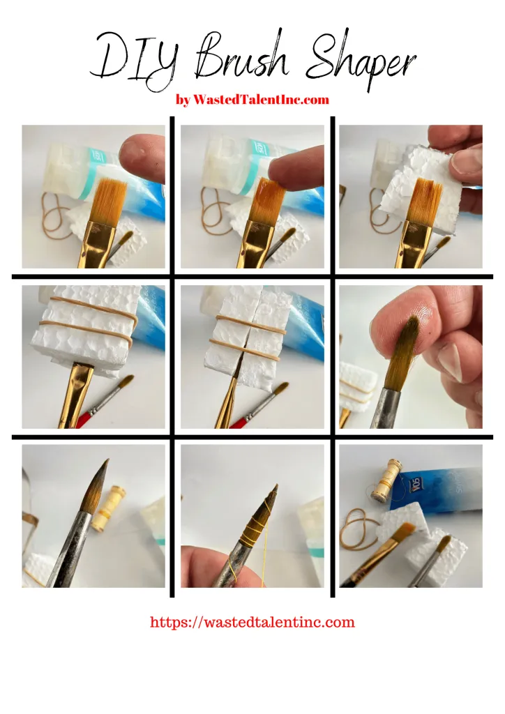 DIY Brush Shaper Advice - Best Fix To Restoring Your Brushes 27 DIY Brush Shaper By WastedTalentInc.com 1 1