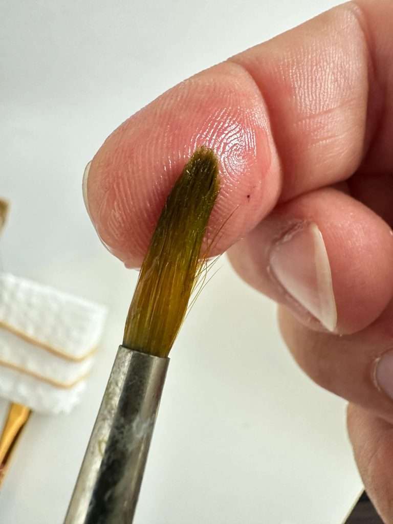 DIY Brush Shaper Advice - Best Fix To Restoring Your Brushes 13 DIY brush shaper - round brush gel applied