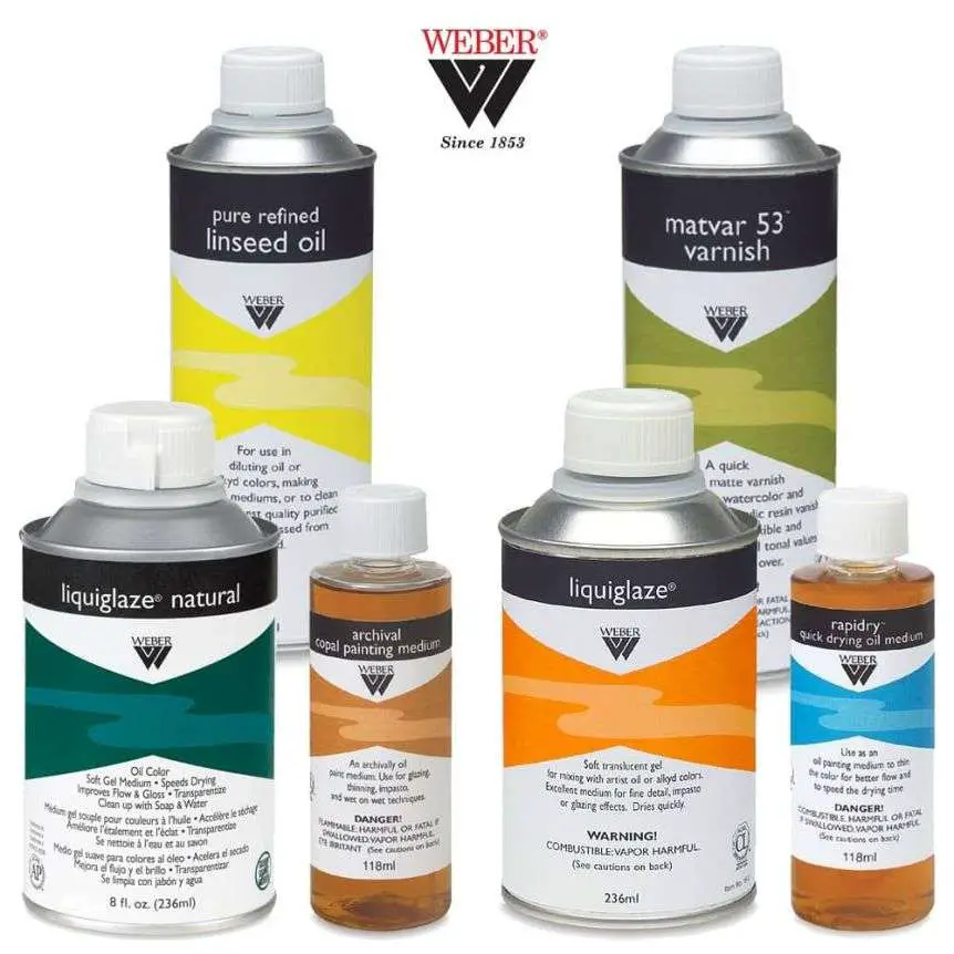 15 Easy Ways On How To Thicken Oil Paint 29 weber oil painting mediums 4oz 8oz 16oz