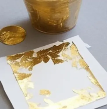 Mastering Abstract Oil Painting Techniques: Easy Tips and Tricks for Beginners 9 Gold leaf is a popular material used in abstract painting. It adds a touch of luxury and elegance to your painting. Gold leaf can be applied to your painting using a variety of techniques, such as gluing, burnishing, or painting over it. When using gold leaf, it's important to consider how it will interact with the other colors in your painting.