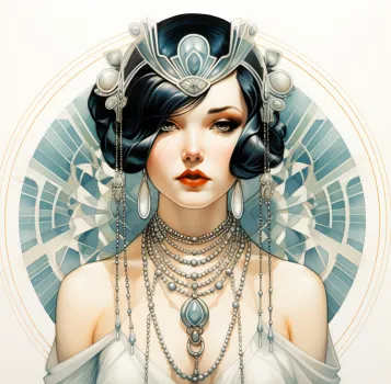 Copic Drawing Ideas: 120 Cool Things To Draw with Markers 23 Summary: Illustrate a selection of Art Deco jewelry, such as long necklaces, geometric earrings, and ornate rings.