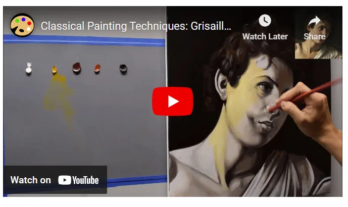 Grisaille painting - Everything you ever wanted to know answered here 13 Classic grisaille painting technique video