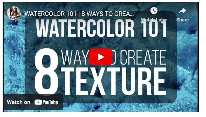 17 Ways Artists Can Create Texture In Watercolor Paintings 15 8 ways to create texture in watercolor video